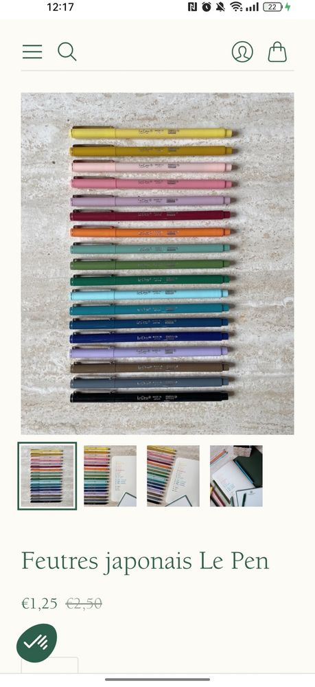 Gamme de stylo feutre Japonais Le Pen. 