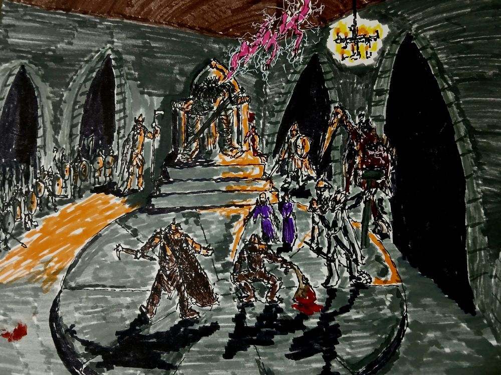 Summoned before the Lord of Travesties.