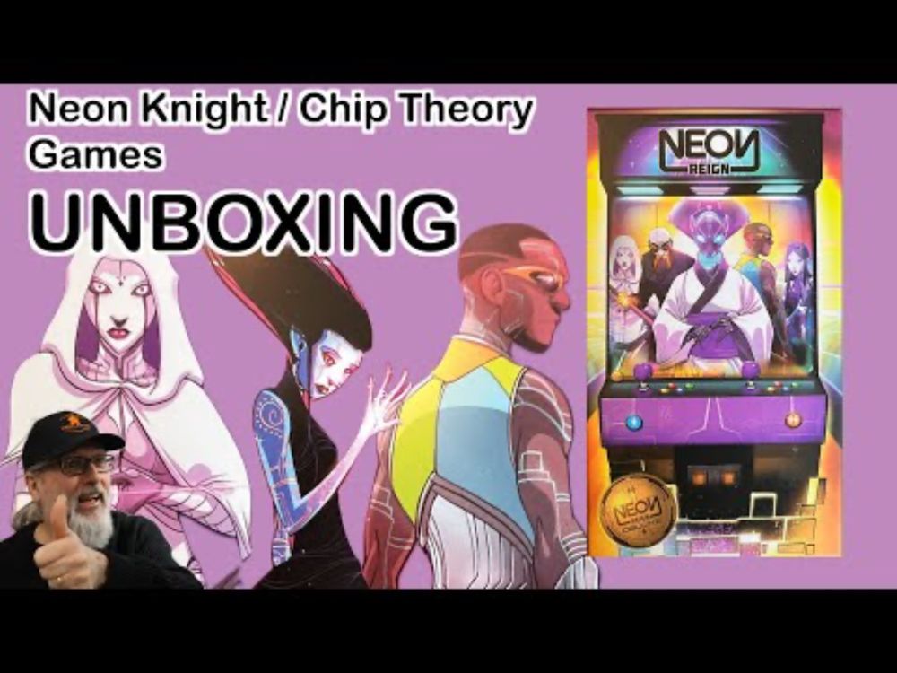 Neon Reign | Unboxing | Aron Hein & Manny Trembley | Neon Knight Games | Chip Theory Games
