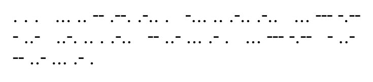 Morse code