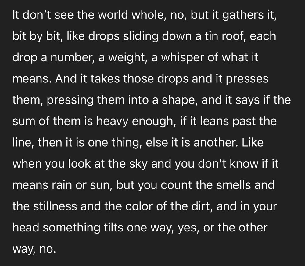 An explanation of the AI concept of “perceptrons” in the voice of various characters from William Faulkner’s “As I Lay Dying.”