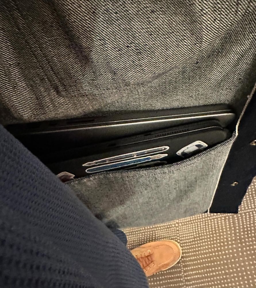 When the airline says your backpack is overweight. Itâs handy to put your laptops in your pocket. ...