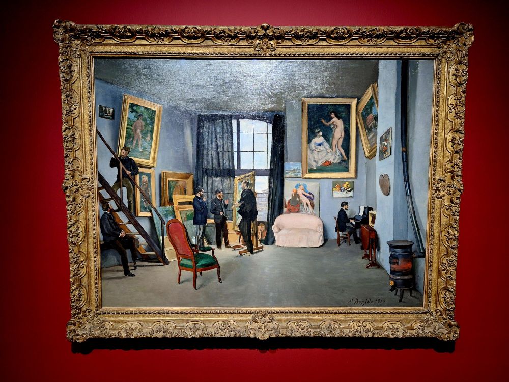 Bazille's 'L'Atelier de Bazille' (also known as 'L'Atelier de la rue de La Condamine')