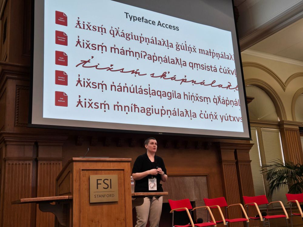 Example typefaces slide