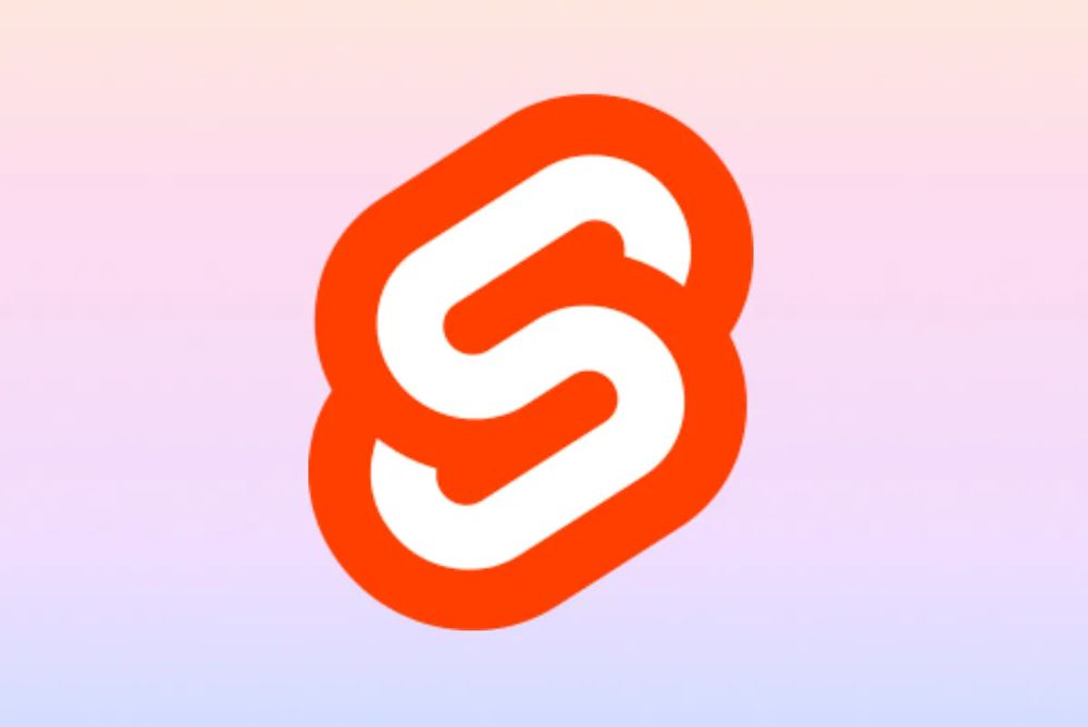 Svelte JS logo with the S pointing up 