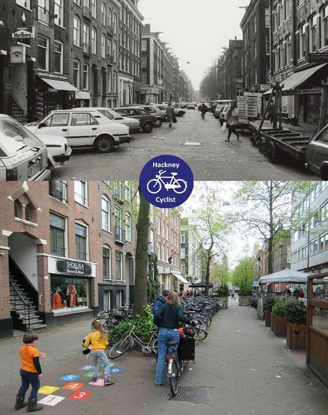 Transformed Amsterdam street