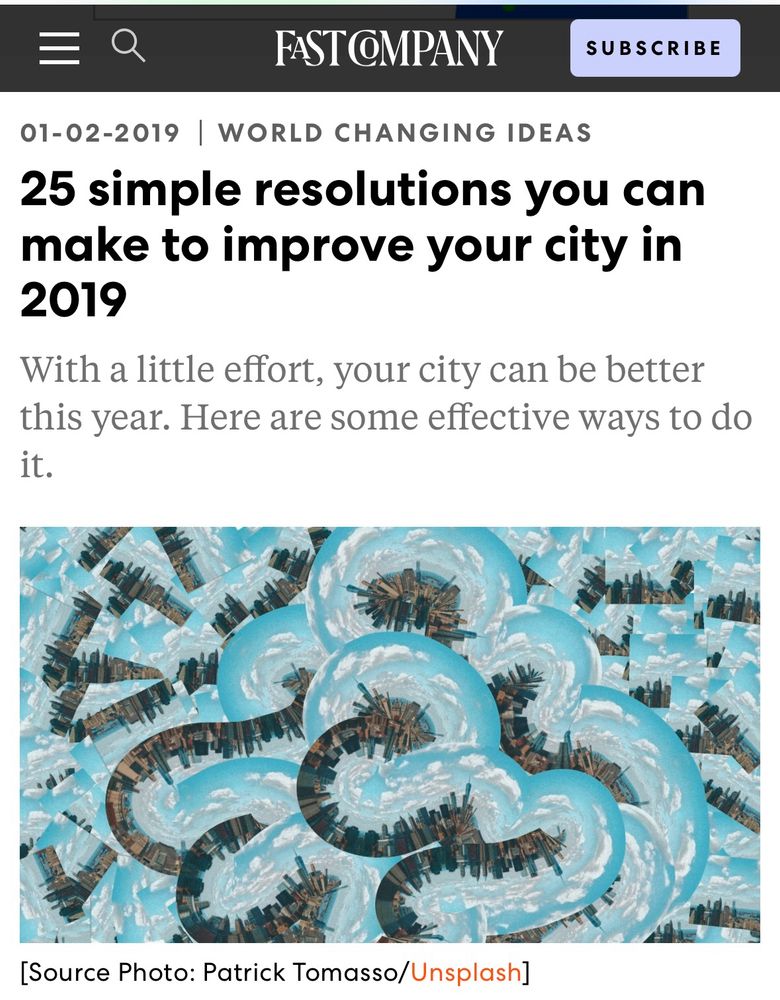 Screen shot of Fast Company article title and graphic