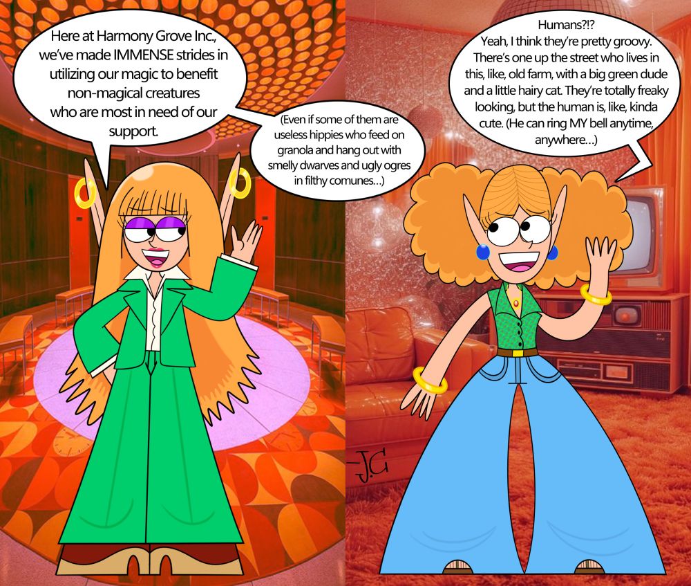 Obligatory 1970s AU as an excuse to draw her in some prime 1970s drip lol