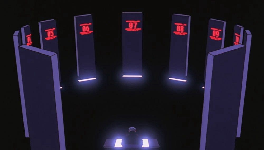 image of SEELE council from Evangelion