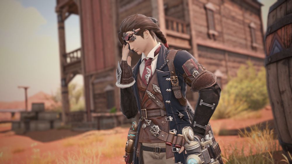 Elias adjusting his goggles