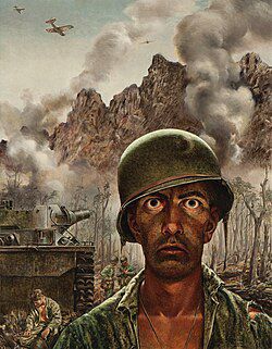War artist Thomas Lea's The Two-Thousand Yard Stare
