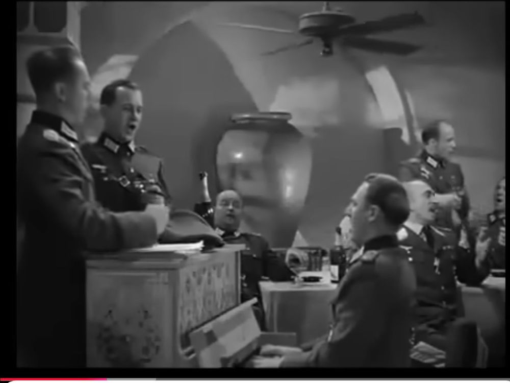Nazis singing Die Wacht am Rhein in Casablanca. 
