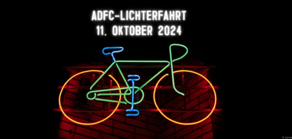 ADFC-Lichterfahrt am 11. Oktober 2024