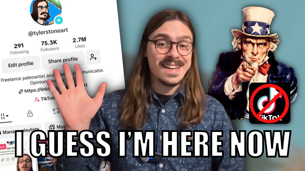Thumbnail for my video reintroducing myself to YouTube before TikTok gets banned in the United States.