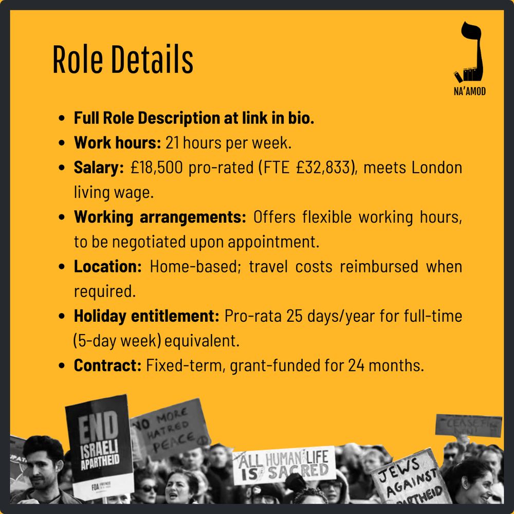 Work hours: 21 hours per week.

Salary: £18,500 pro-rated (FTE £32,833), meets London living wage.

Working arrangements: Offers flexible working hours, to be negotiated upon appointment.

Location: Home-based; travel costs reimbursed when required.

Holiday entitlement: Pro-rata 25 days/year for full-time (5-day week) equivalent.

Contract: Fixed-term, grant-funded for 24 months.
