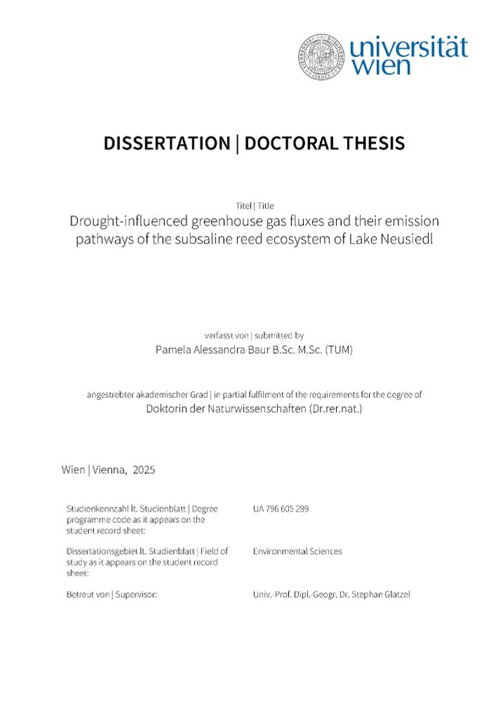 The title page of the submitted doctoral thesis