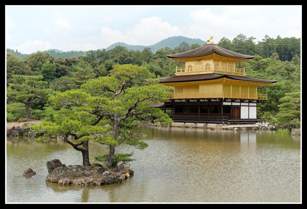 Golden Temple in Kyoto, seen across the lake