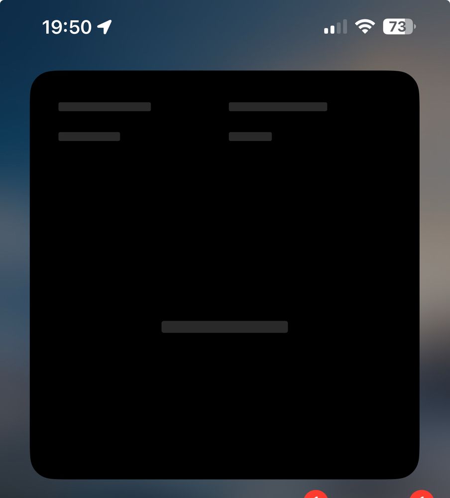 iOS 18 widget that is broken