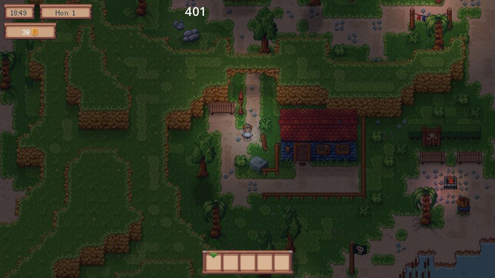 Screenshot of a pixel art game.