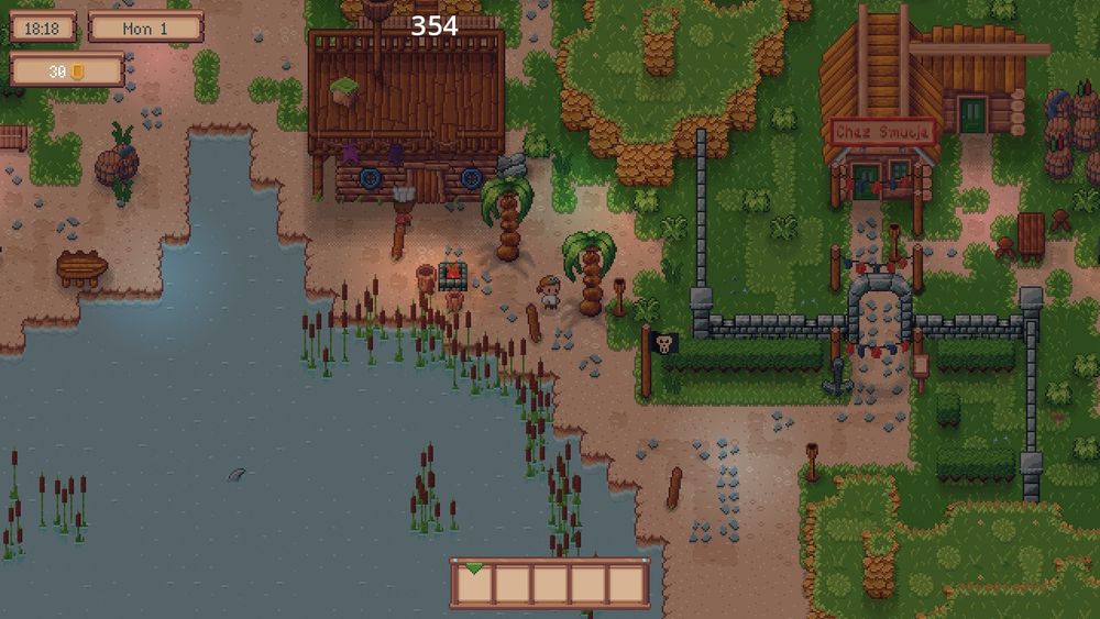 Screenshot of a pixel art game.