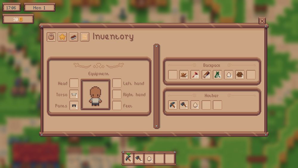 Screenshot of a pixel art game.