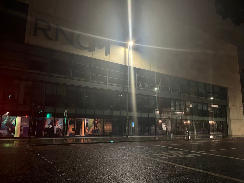 RNCM on Oxford Road in Manchester very early in the morning.