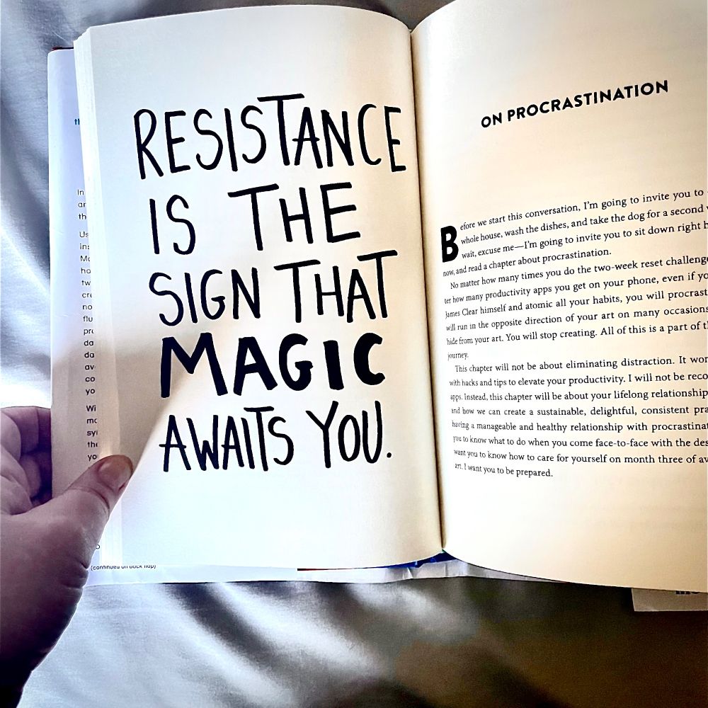 Page from Book We Need Your Art Stop Messing Around and Make Something by Amiee McNee