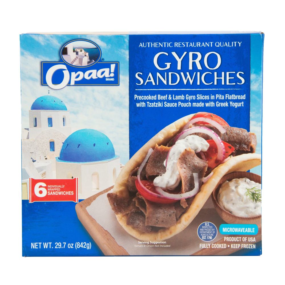 Opaa! Gyro Sandwich box.