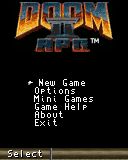 Main menu of the low-resolution (128x160) version