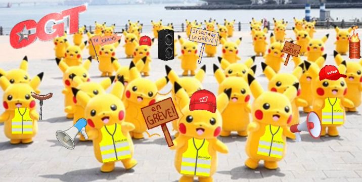 Pikachus on strike