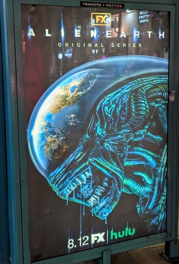 A poster advertising Alien Earth