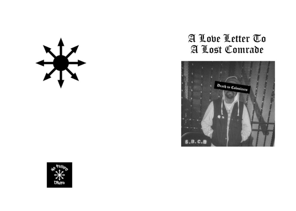 The front and back cover to A Love Letter To A Lost Comrade 