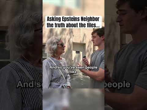 Epstein Neighbor Reveals EVERYTHING 👀