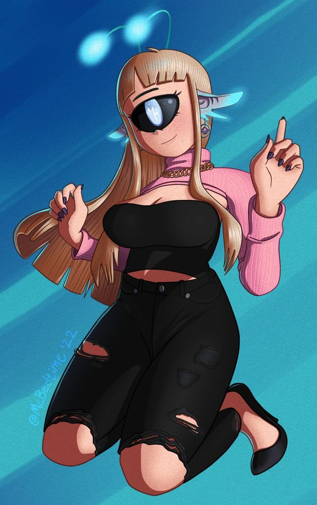 cyclops character with long blonde hair