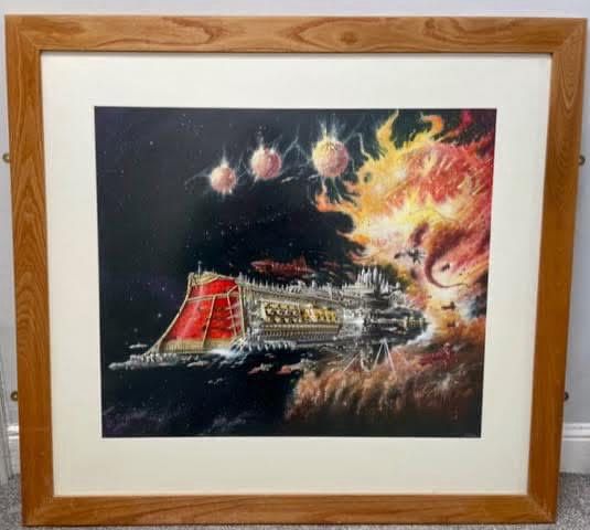 Original John Blance artwork from Battlefleet Gothic 