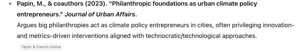 A citation of an academic paper, mentioning Papin, M. as the first author