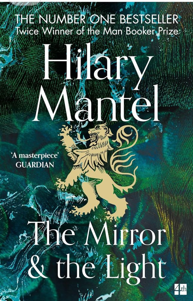 Cover of the Hilary Mantel novel, The Mirror and the Light 