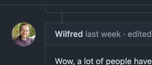 wilfred last week: wow a lot of people have