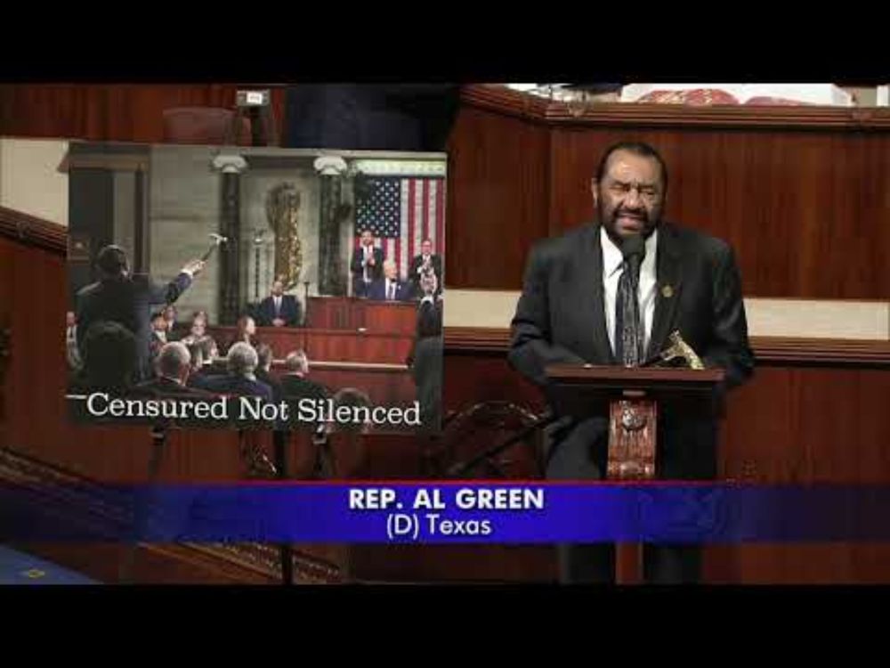 Rep. Al Green Calls Out Genocide, Ethnic Cleansing, & Collective Punishment of Palestinians in Gaza