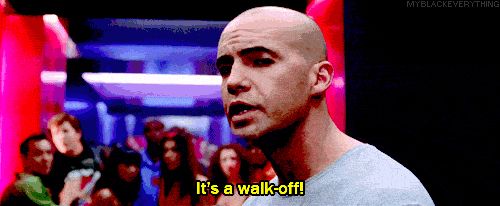 Billy Zane in “Zoolander” announces “It’s a walkoff.”