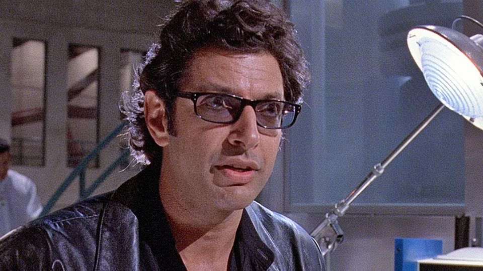 Jeff Goldbum as Ian Malcolm in Jurassic Park