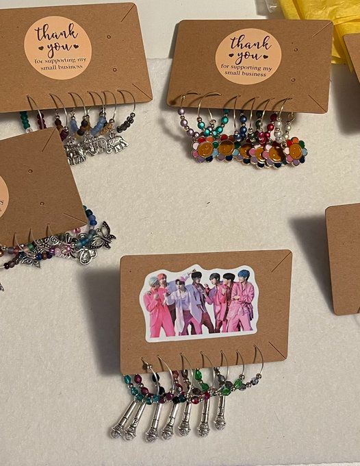 BTS wine charms