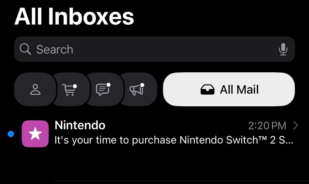 Nintendo email everyone’s been waiting for. 