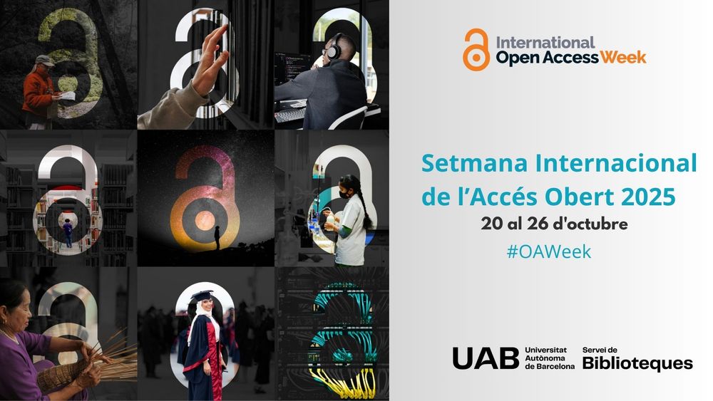 Cartell de la Setmana Internacional de l'Accés Obert 2025 a les Biblioteques UAB