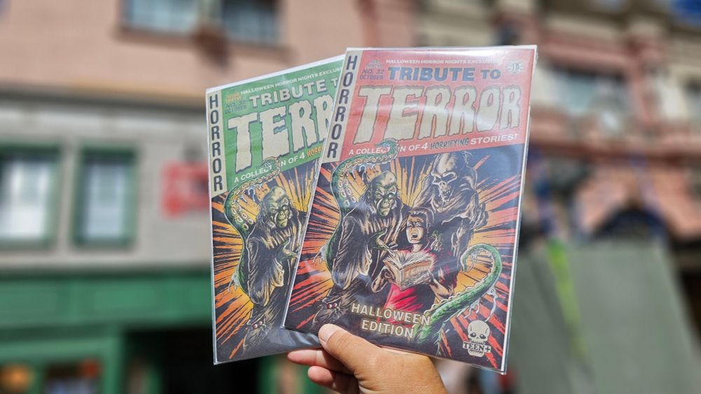 Halloween Horror Nights 2023 Tribute Store Tribute to Terror Comic Books in 2nd and 3rd Halloween Edition Printing. Universal Studios in Orlando Florida Shopping Service hedgehogscorner.com