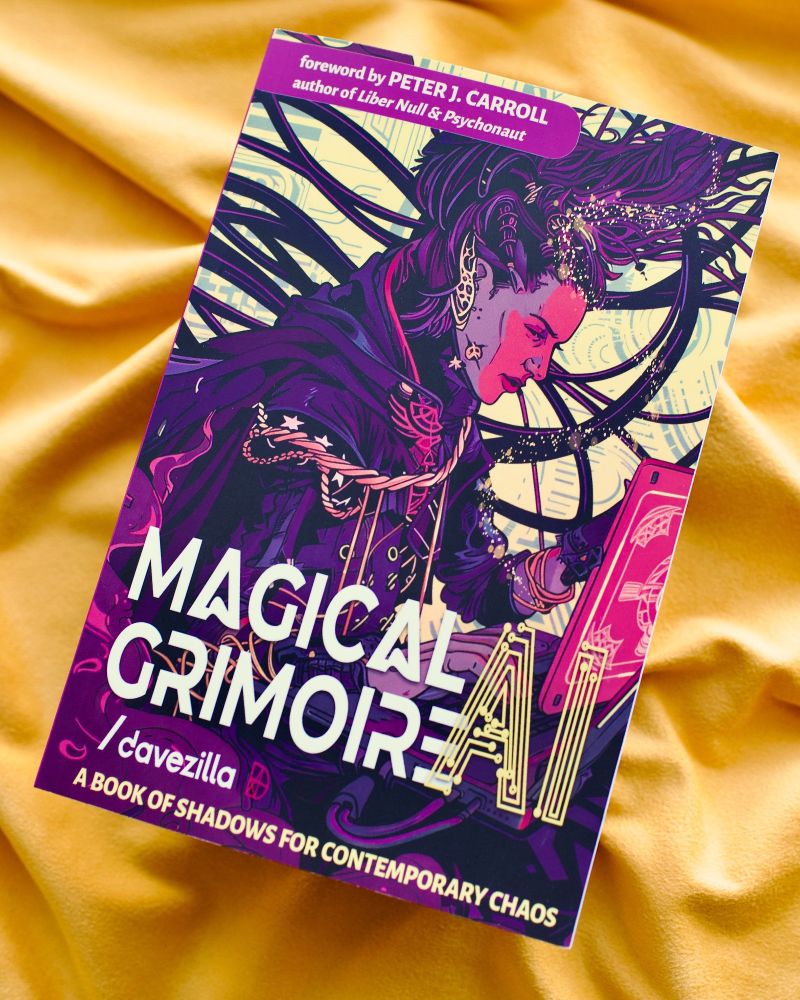 Cover of Magical AI Grimoire, by Davezilla on Weiser Books, ©2025
