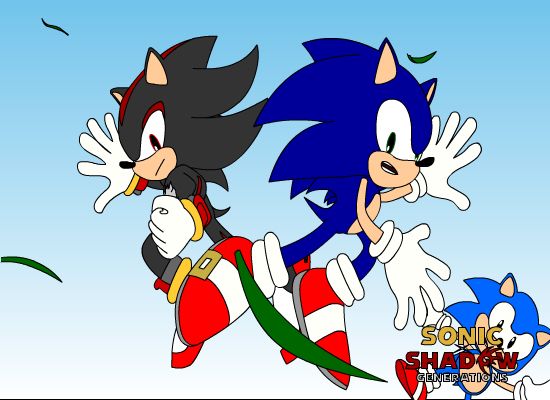 its just a dumb trace of the one shot in the sonic x shadow generations teaser where shadow the hedgehog flies in. very epic.