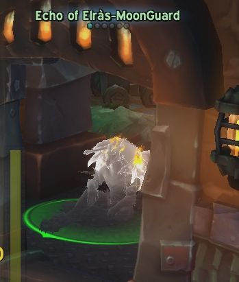 A WoW screenshot of a " echo of Elras-Moonguard " sitting in a delve because HOLY SHIT DO DELVES DO SO MUCH DAMAGE OFC I DIED. 

Now my friends have a chance to see my thicc ass dragon occasionally spawn into their delves because nothing says motivation like ghostly dragon titty. 