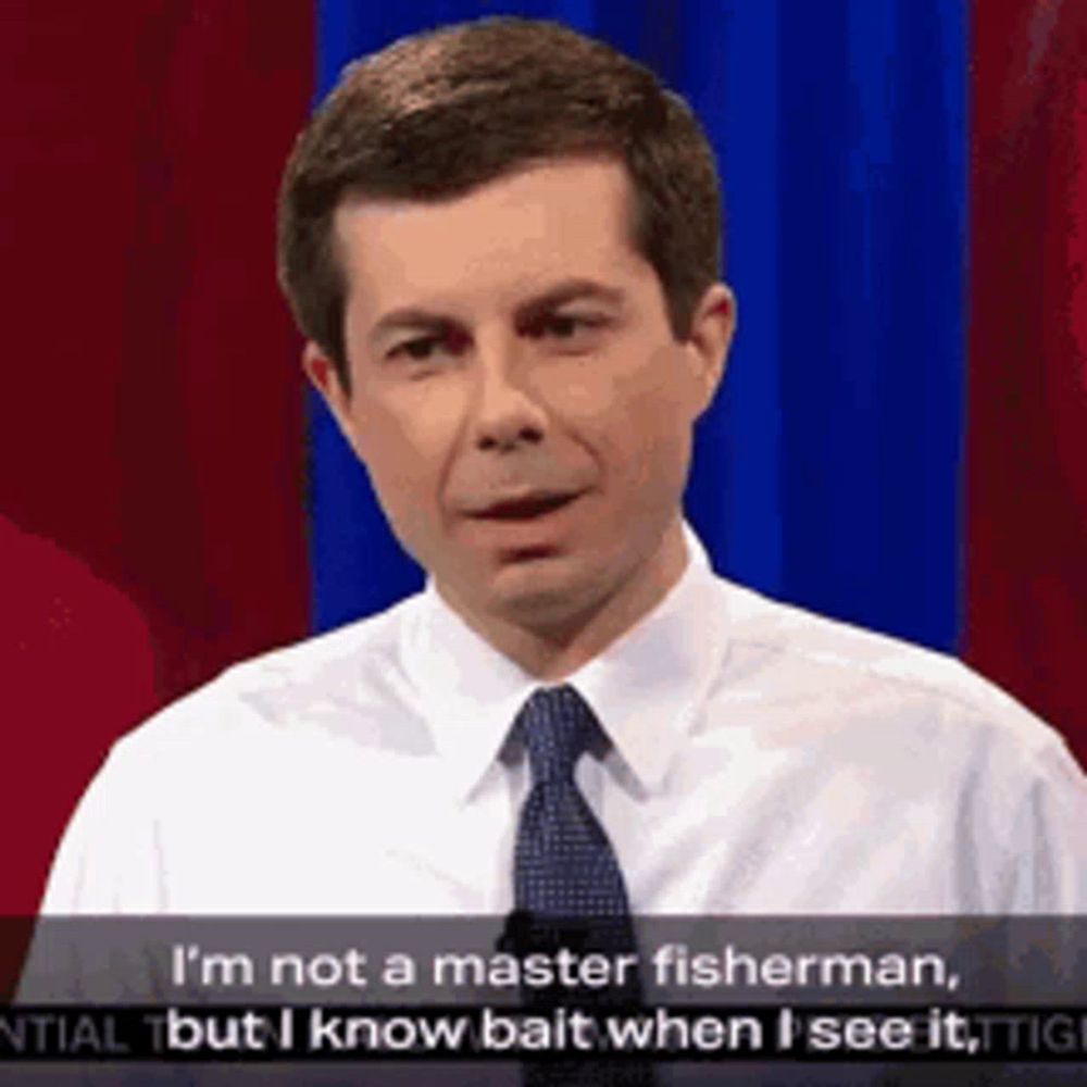 a man in a suit and tie is talking about fishing