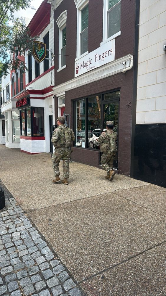 National guard doing nothing on 5th and H St NE